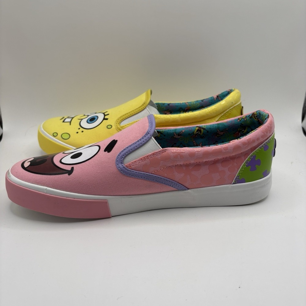 Nickelodeon Spongebob Squarepants Low Top Slip On Sneakers Women's Size 9.5 - Picture 7 of 10